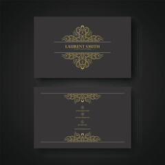 Vintage ornamental logos and business cards template