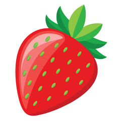 strawberry isolated on white