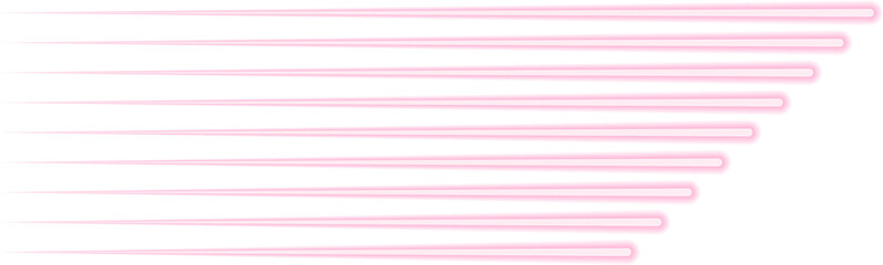 Parallel neon contour lines extend diagonally, creating a slanted structure.