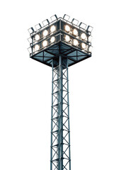 Lighting Tower isolated on a transparent background.