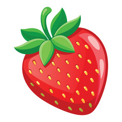strawberry on white background