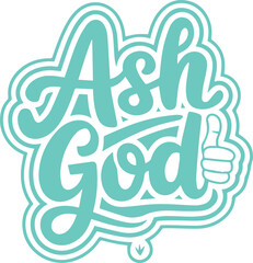Fototapeta premium Ash God Thumbs Up.