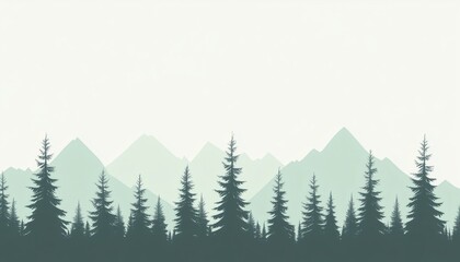 나무숲실루엣배경