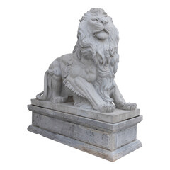stone lion statue