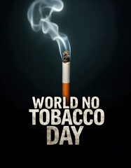 World no tobacco day concept design for awareness campaigns and posters