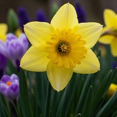 Obraz premium yellow daffodil flower
