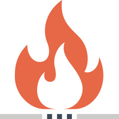 fossil fuel flat web icon concept