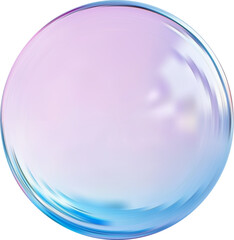 Obraz premium Realistic glossy rainbow ball.Abstract 3D light bubble with glare.Geometric abstract iridescent liquid shape.