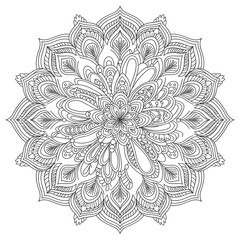 ornamental round lace pattern
