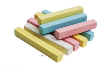 Colorful sponge isolated on white background