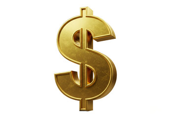 Obraz premium Golden dollar symbol