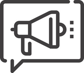 critique flat line web icon concept