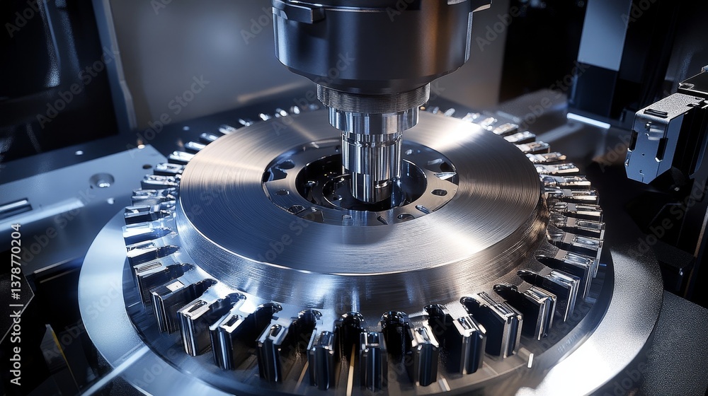 Poster precision machining of bronze gear utilizing advanced cnc milling technology for enhanced performanc
