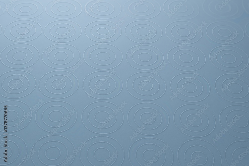 Poster modern light blue background featuring a repeating pattern of concentric circles, creating a visuall