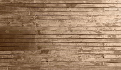 photograph of a rustic, brown wood plank texture, showcasing a weathered and aged surface with...
