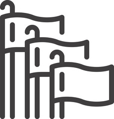 union flat line web icon concept