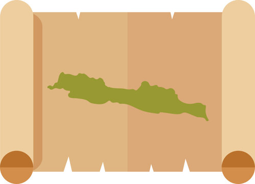 vintage map of Java