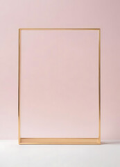 Clear Glass Sphere on Light Pink Background