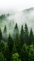 Fototapeta premium fog in the forest