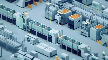 Obraz premium “Automated - Workshop Tech Background: Unveiling Cutting - Edge Innovations, Equipment and Industrial Transformations