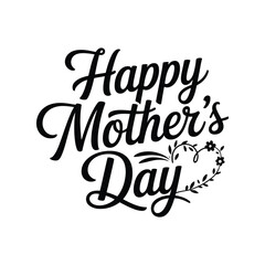 Fototapeta premium Happy mother's day typography vector illustration