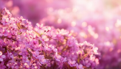 spring pink abstract background of small flowers