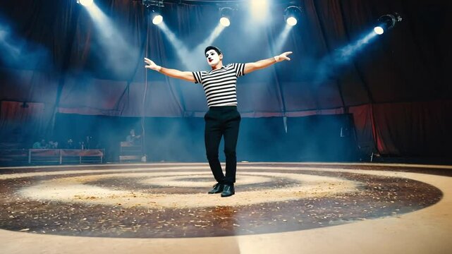 Mime in a circus.