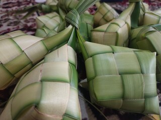 woven young leaves from young coconut leaves