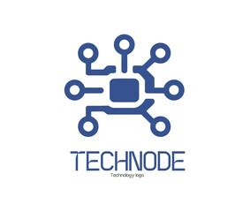Social network logo featuring Technology of Network or IT system, Logo design for Tech,