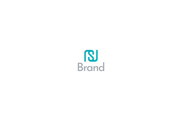 NS or SN Logo Design with White Background. 