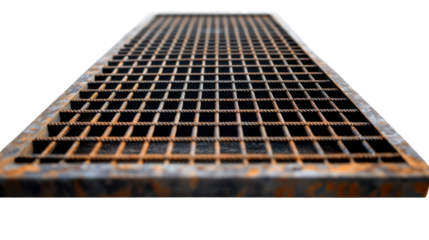 Old brown wooden box with black abacus object