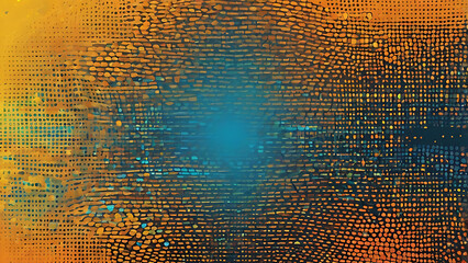 Orange abstract halftone background of small dots and wavy lines in light blue colors blank light new gold colored no people panel photography polished color line gold - metal hard image background ai