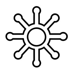 Obraz premium ship steering wheel