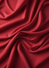 Obraz premium Rich Red Satin Fabric Texture Background