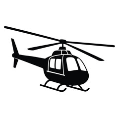 Helicopter icon vector art illustration