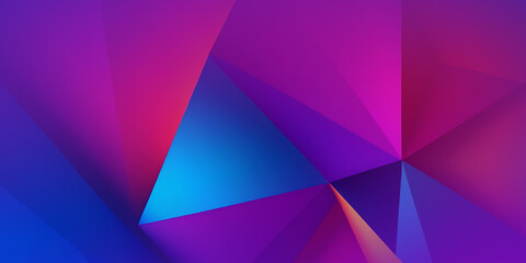 Abstract vibrant colors gradient polygonal shapes background