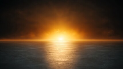 Obraz premium Radiant sunbeams burst through cloudy sky, a breathtaking celestial display of light and atmosphere