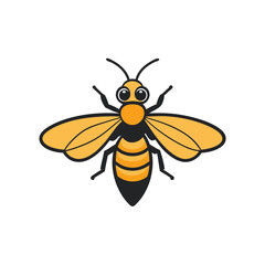 Bee vector art illustration design.