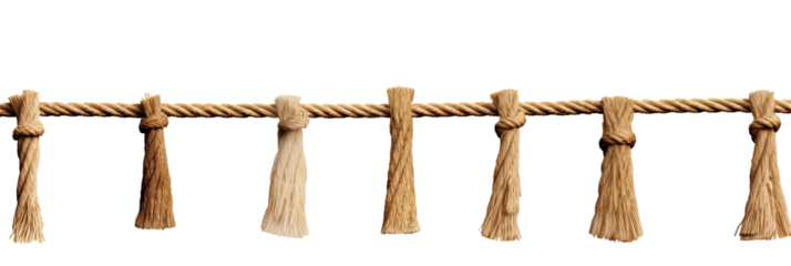 Rope String Art on transparent background