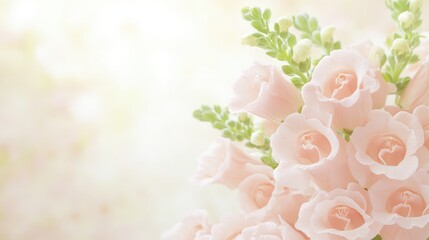 Fototapeta premium Elegant pink flowers in a vase, touch of nature's beauty for home decor pink