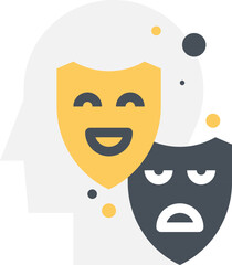 emotions flat web icon concept