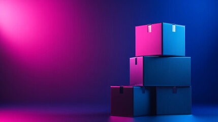 Innovative packaging designs for efficient storage solutions, showcasing vibrant colors and modern aesthetics