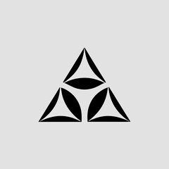 Fototapeta premium abstract triangle logo vector