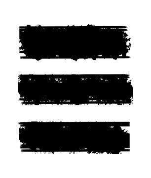 Dirty Grunge strock brush Vector Set