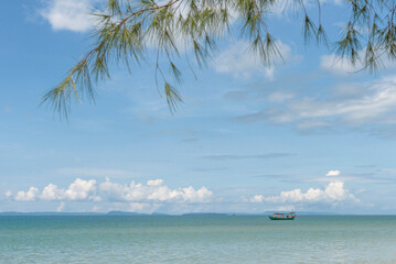 Boat on the calm sea