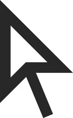 Arrow flat web icon concept