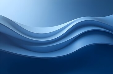 Fototapeta premium Abstract blue wave background. Modern dynamic design. Business screensaver blue color.
