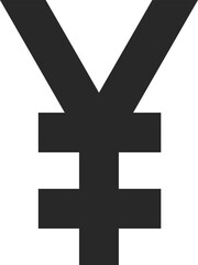 Obraz premium yen currency symbol flat web icon concept