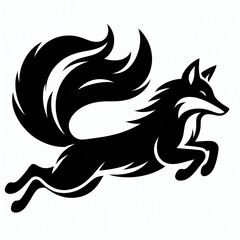 Obraz premium Fox Silhouette Image