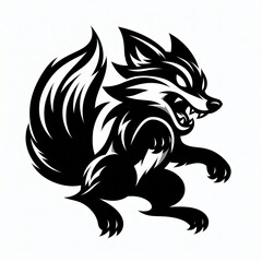 Fototapeta premium Fox Silhouette Image